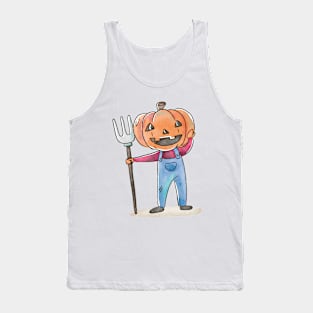 Halloween Pumpkin Tank Top